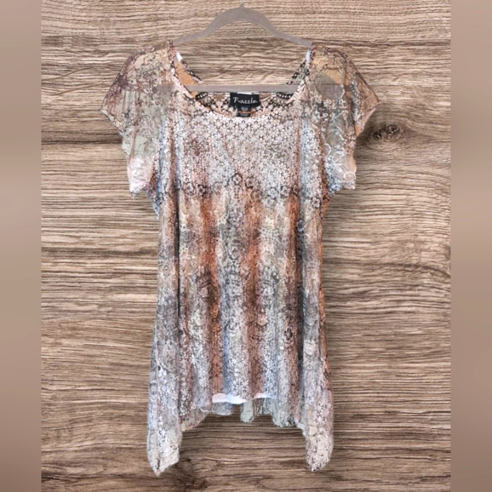 Frazzle Sheer Lined Blouse